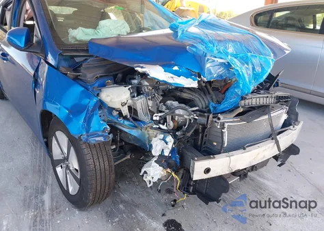 2018 Hyundai Ioniq Hybrid Blue из США, поврежденный, VIN KMHC65LC1JU089744